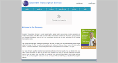 Desktop Screenshot of excellenttranscriptions.com